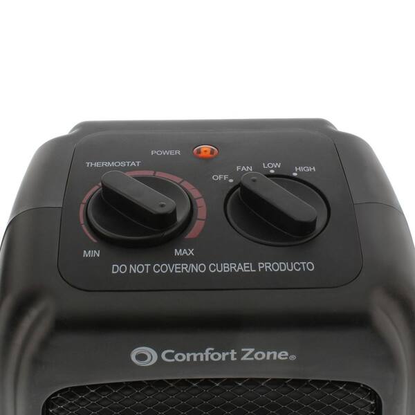 Comfort Zone 5120 BTU Ceramic Electric Furnace with Thermostat and