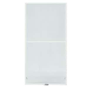 31-7/8 in. x 50-27/32 in. 400 and 200 Series White Aluminum Double-Hung Window TruScene Insect Screen