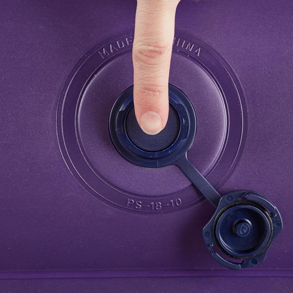 Thomasville Twin Purple Raised Air Mattress with Electric Pump