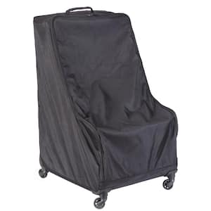 Black Children's Car Seat Travel and Storage Bag with Wheels