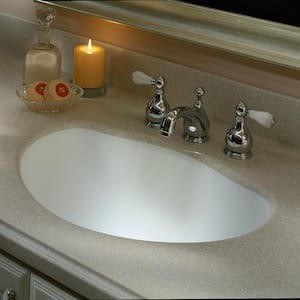 Solid Surface Countertop Sample in Everest