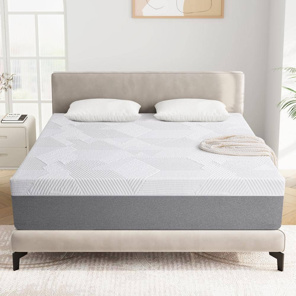 PICCHESS Queen Medium Memory Foam Mattress 8 in. Bed-in-a-Box Mattress ...