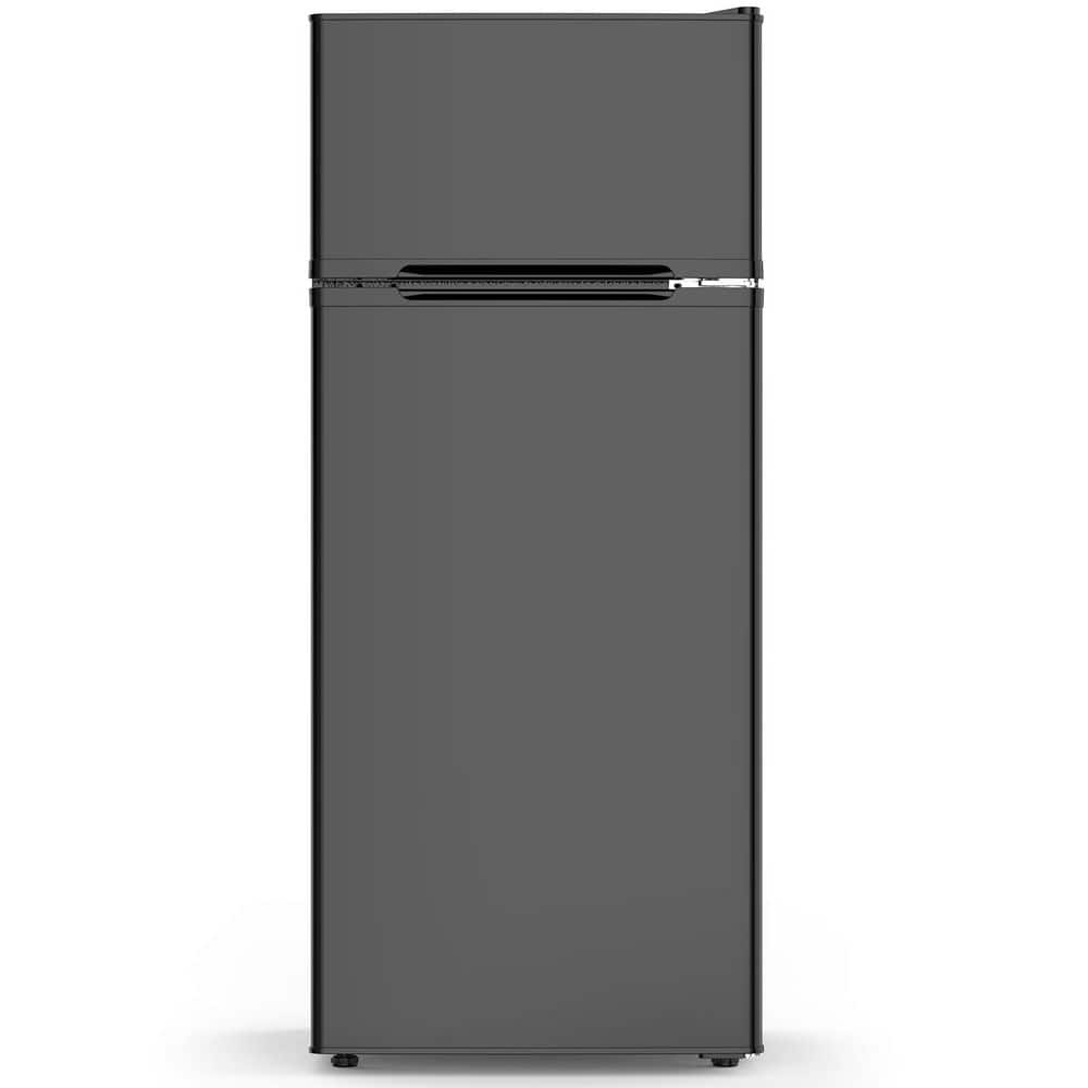 18.31 in. 4.5 Cu. Ft Mini Fridge with Freezer and Adjustable Removable Glass Shelves with Reversible Door in Black price history on PriceWatchPro