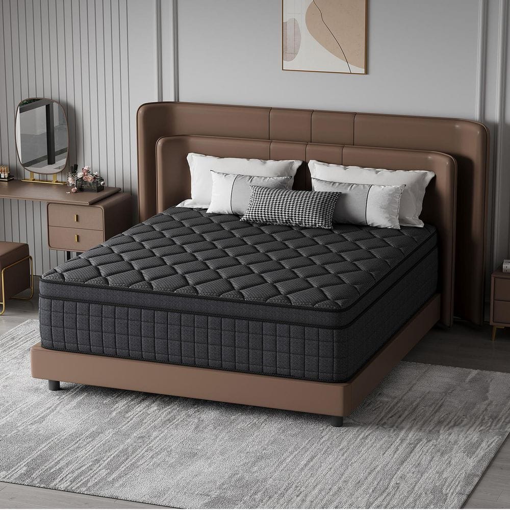 King Medium Firm 10 in. Hybrid Mattress with Individually Wrapped Pocket Springs, Compatible with Most Bed Frames price history on PriceWatchPro
