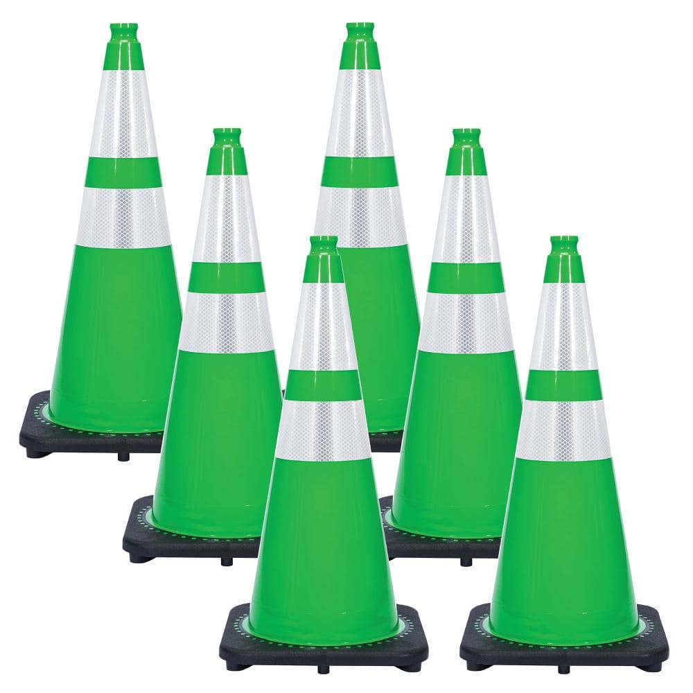 "28"" Green Reflective Traffic Cones (6-Pack)" price history on PriceWatchPro