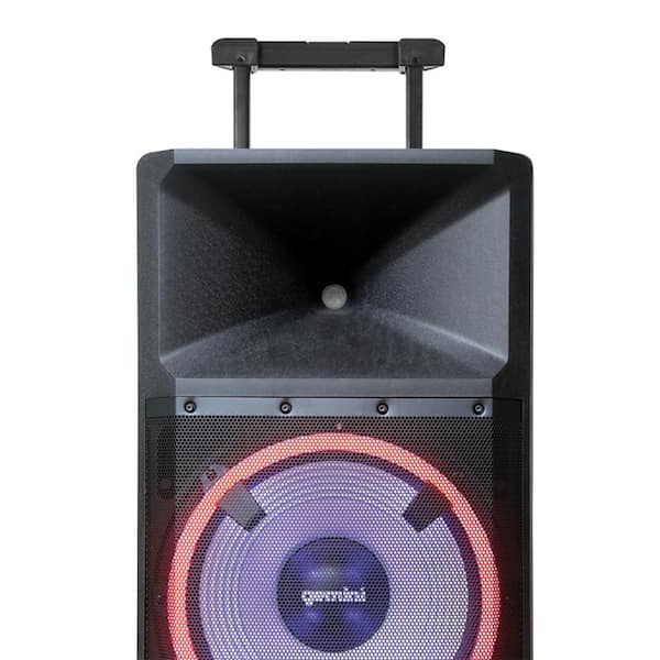 Gemini GSW-T1500PK Portable Bluetooth Outdoor Party System with LEDs,  Stand, and Microphone at