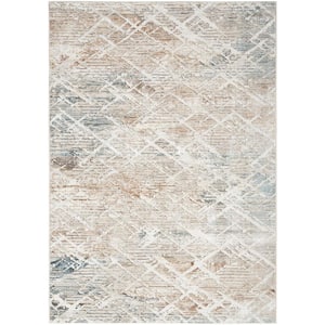 Glam Grey Multicolor 4 ft. x 6 ft. Contemporary Area Rug