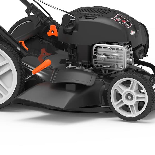 YARD FORCE YF22-3N1SP 21 in. EX625 Briggs and Stratton Just Check and Add Self-Propelled RWD Walk-Behind Mower - 3