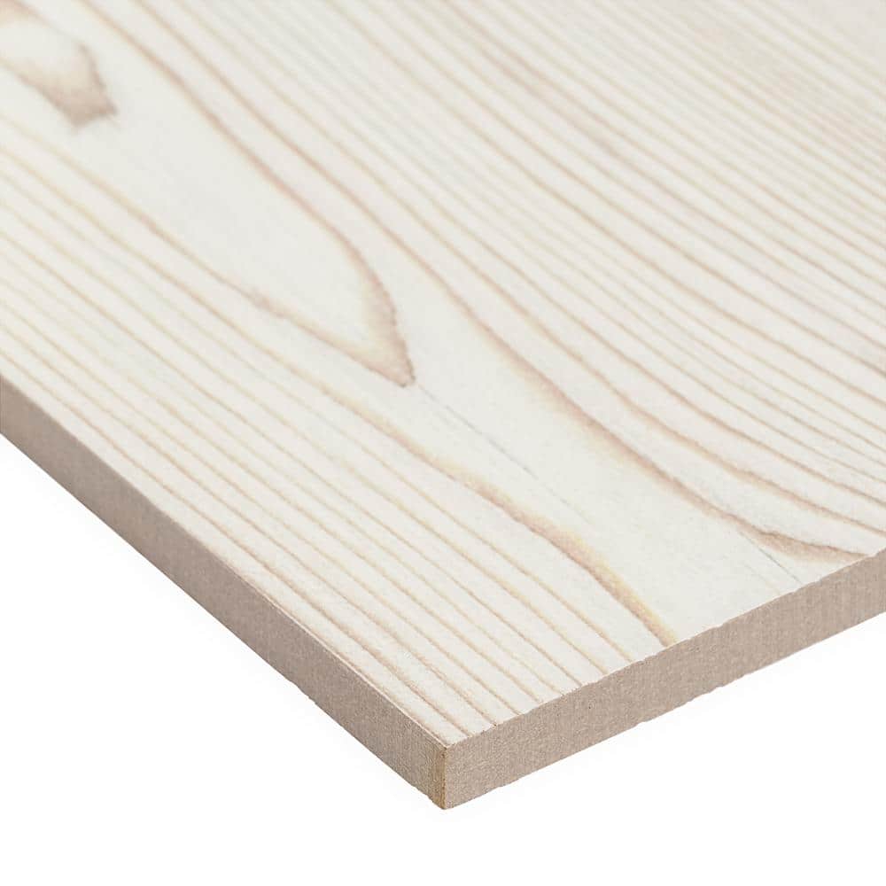 Teakwood Mandorla 8" x 48" Matte White Porcelain Wood Look Tile