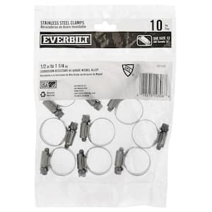 1/2 - 1-1/4 in. Stainless Steel Hose Clamp (10-Pack)