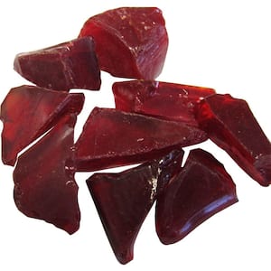 0.75 in. Red Recycled Fire Glass