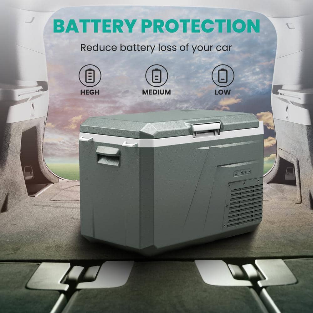 Alpicool 42 qt Green Electric Dual Zone Portable Cooler