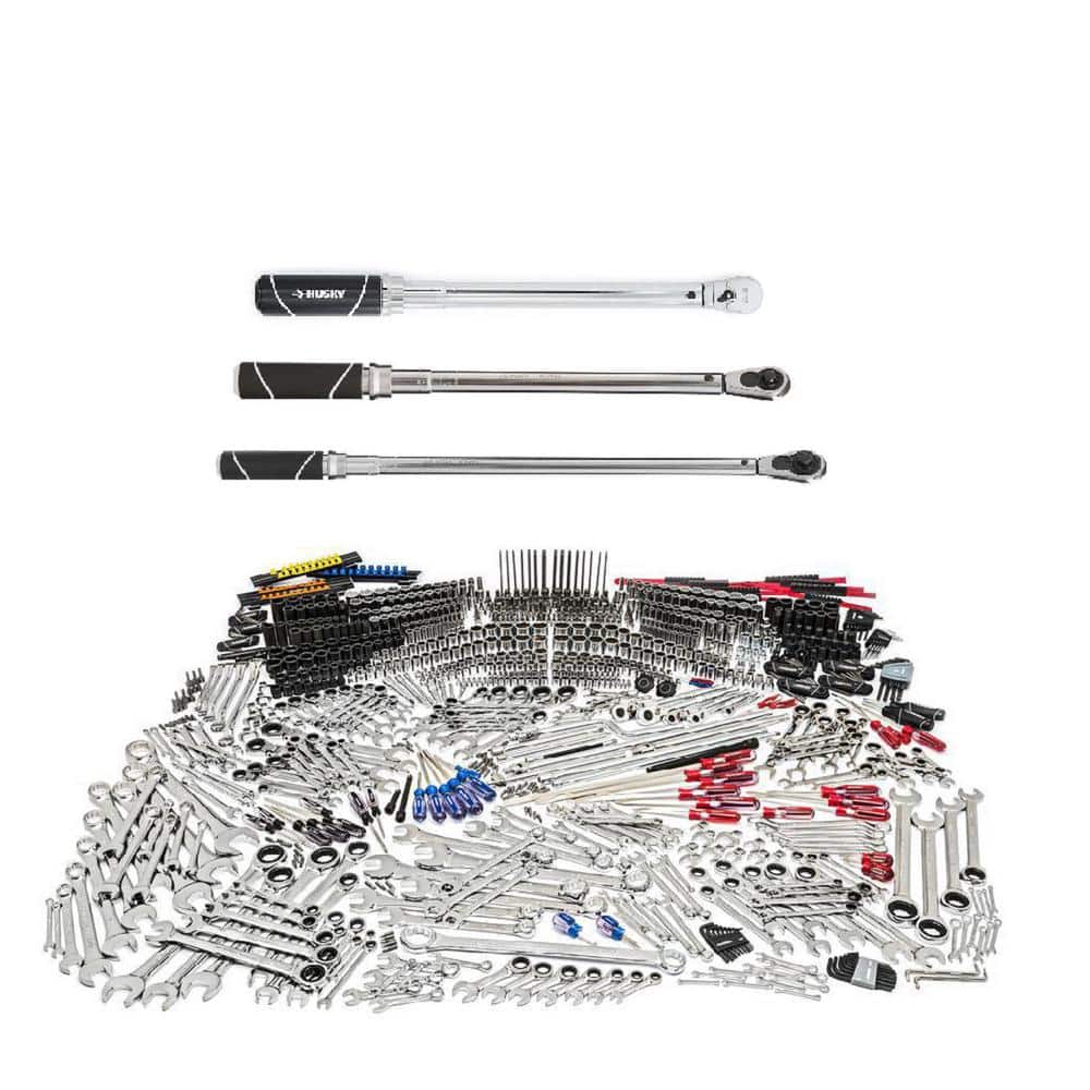 Husky Mechanics Tool Set with Torque Wrenches (1028Piece