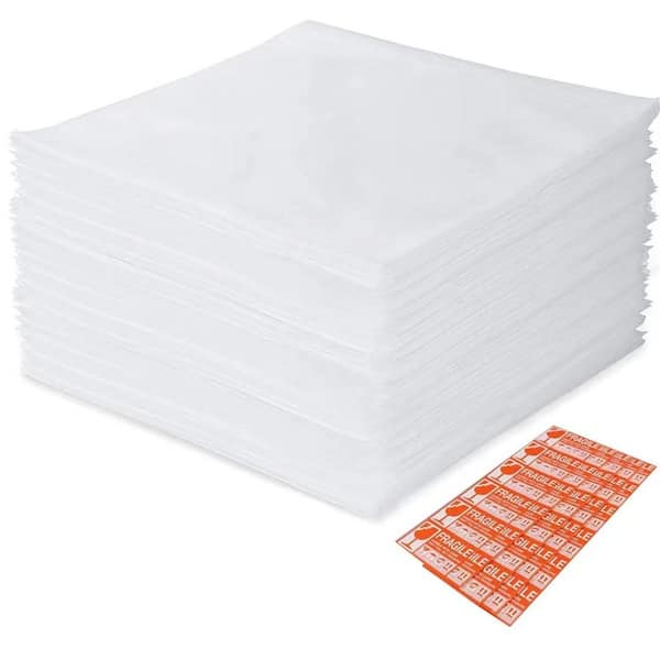 Unbranded 15x15 Foam Pouches Moving Supplies 50 Pack for Packing Dishes Glasses Cups Cushioning Protection