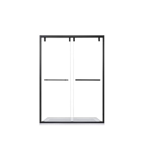 ROSWELL Brescia 48 in. W x 76 in. H Sliding Framed Shower Door ...