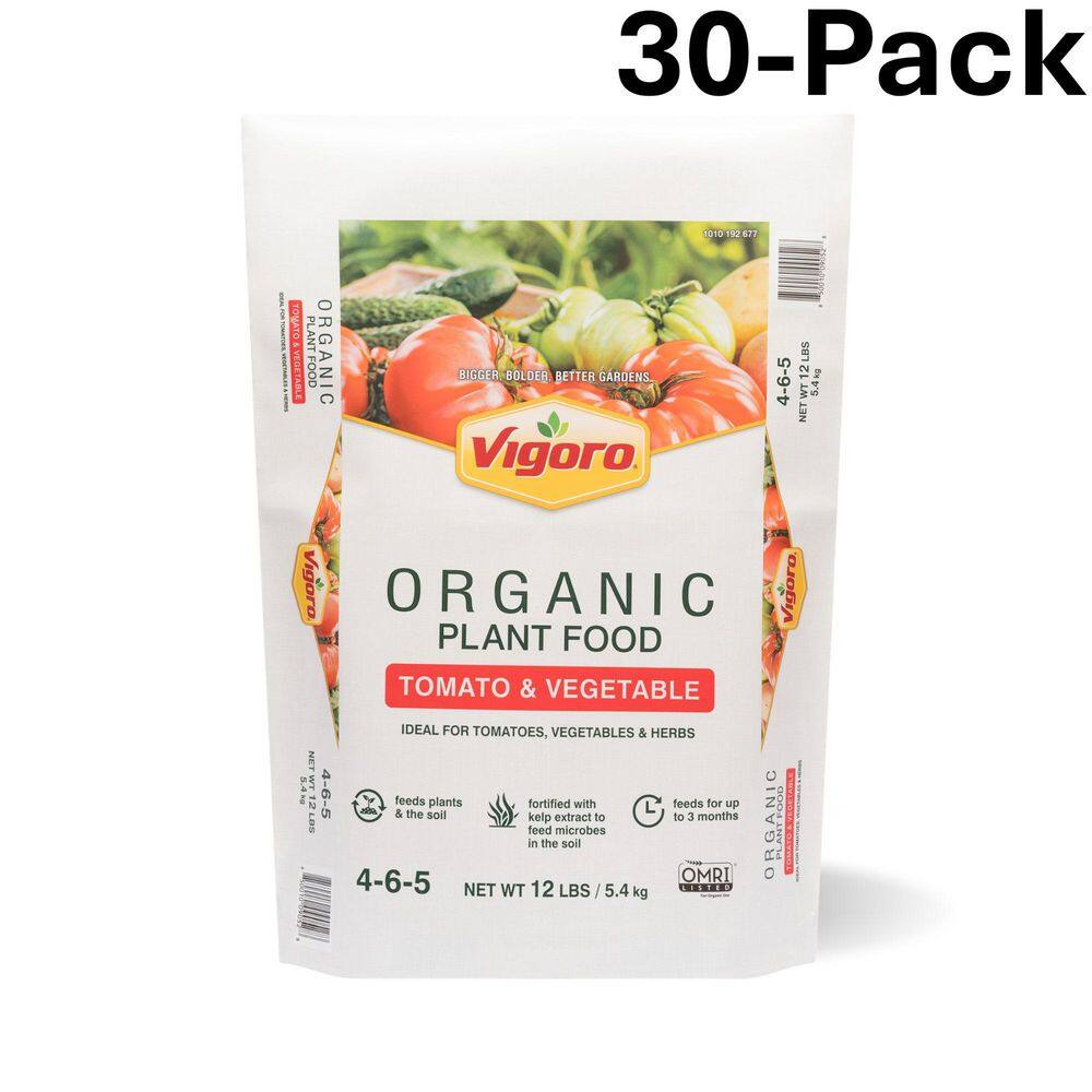 12 lb. Organic Tomato and Vegetable Plant Food 4-6-5 (30-Pack) price history on PriceWatchPro