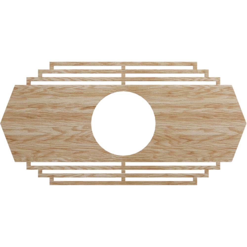 0.25 in. x 36 in. x 18 in. Wood (Red Oak) Medallion Moulding price history on PriceWatchPro