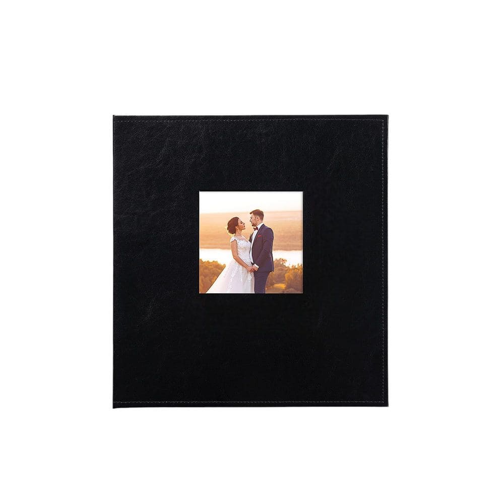 Afoxsos Classic Series Black 4 x 6 Leather 1000-Pocket Photo Album