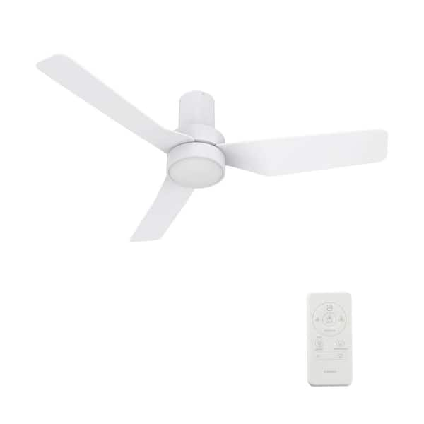 Marion II 44 in. Color Changing Integrated LED Indoor White 10-Speed DC Ceiling Fan with Light Kit and Remote Control