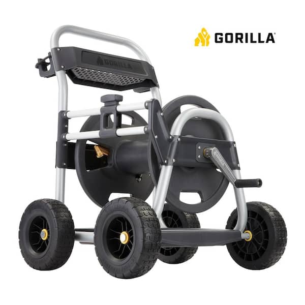 Gorilla 250 ft. Aluminum Heavy-Duty Hose Reel Cart, Hose Reels