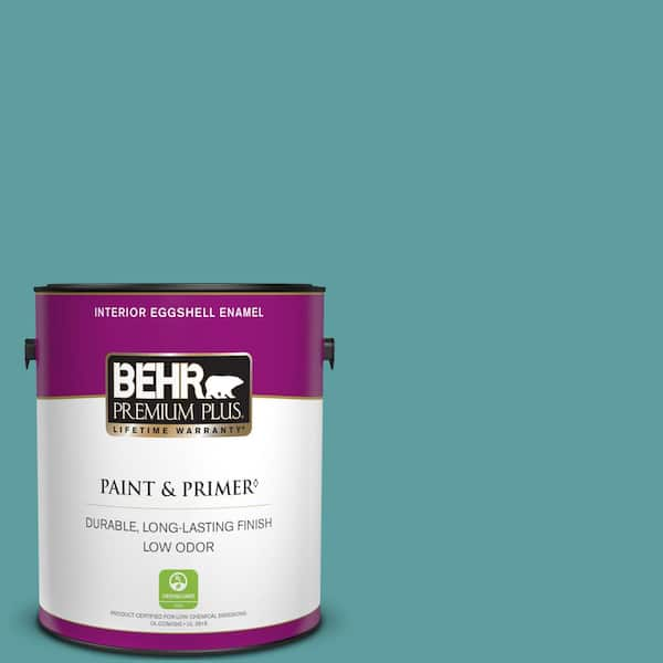 BEHR PREMIUM PLUS 1 gal. #PPU13-05 Bali Bliss Eggshell Enamel Low Odor Interior Paint & Primer