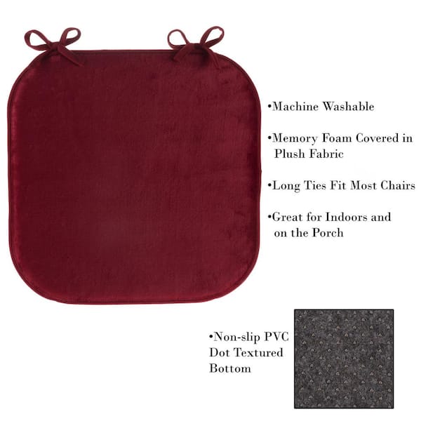 Red Memory Foam Pad Seat Cushion