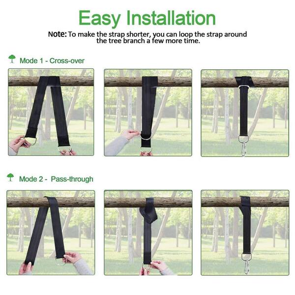 PACEARTH Tree Swing Straps Hanging Kit (Set of 2) Long High Bearing