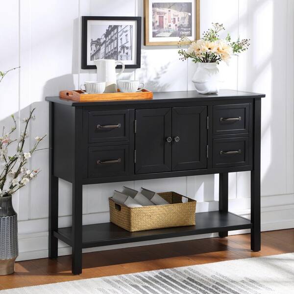 target console table with drawers