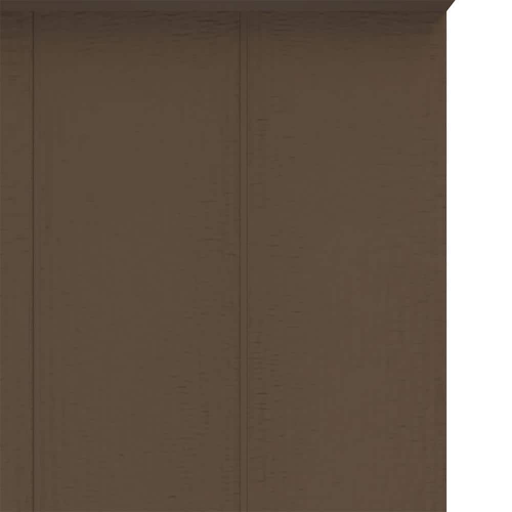 French Roast Vinyl Board and Batten Decorative Shutters, 14" x 63"