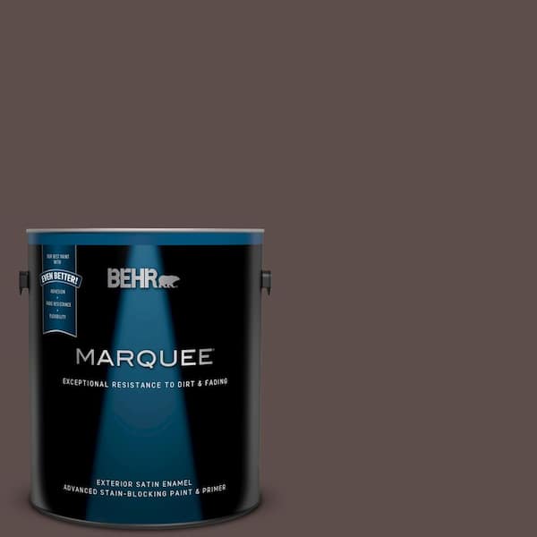 BEHR MARQUEE 1 gal. #UL130-1 Scented Clove Satin Enamel Exterior Paint and Primer in One