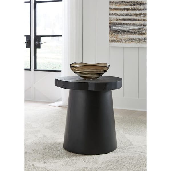 Signature Design By Ashley Wimbell 23 in. Black Specialty Wood End Table