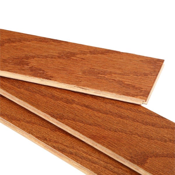 Selkirk Cambria Oak 3/8 in. T x 3-1/2 in. W Click Lock Smooth Engineered Hardwood Flooring (27.89 sq.ft./case)