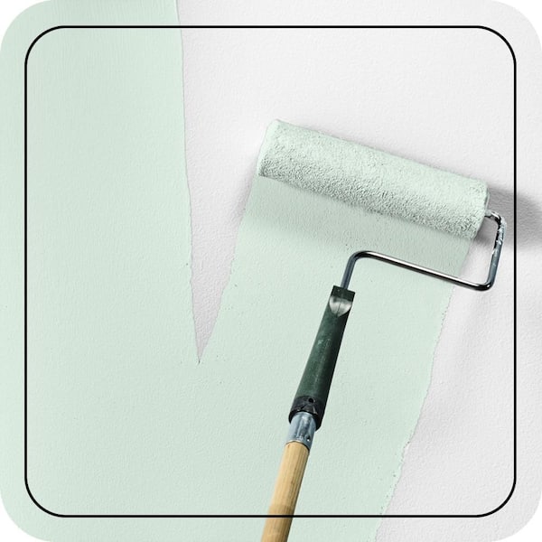 1 gal. #480C-1 Light Mint Semi-Gloss Enamel EcoMix Plant-Based Interior Paint & Primer