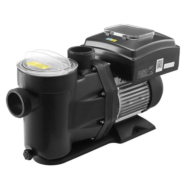 1.5 HP Variable Speed Pool Pump AC 220-240V 115 GPM Self-Priming with Timer and Filter Basket for In/Above Ground Pools