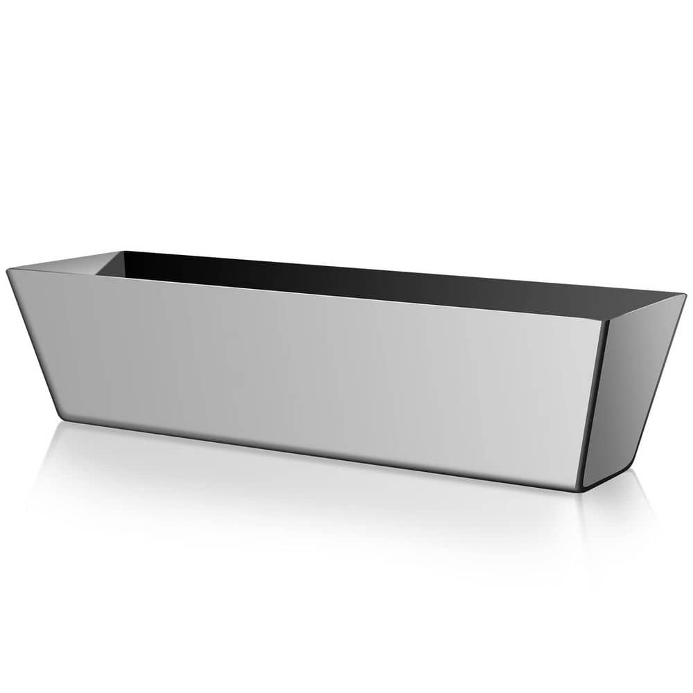 12 in. 3CR13 Stainless Steel Watertight Reinforced Mud Pan, Tapered Sides, Drywall Tool Tray Bucket, Easy Cleanup price history on PriceWatchPro