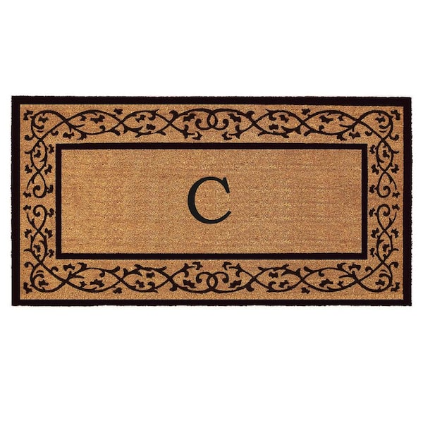 Calloway Mills Abbington 30 in. x 48" Monogrammed Door Mat (Letter C)