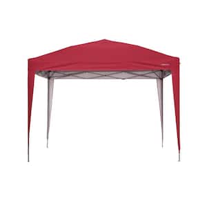10 ft. x 10 ft. Red Outdoor Instant Shelter Canopy Tent Pop-Up Tent