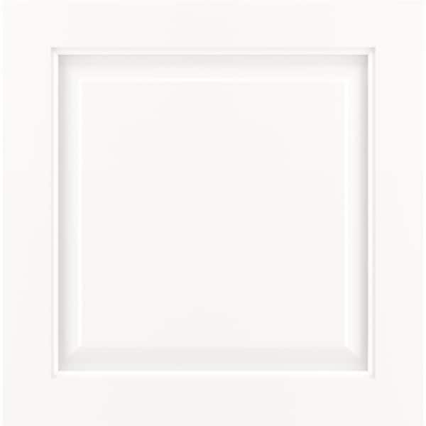 American Woodmark Westerly 11 9/16-in. W x 3/4-in. D x 11 1/2-in. H in Painted Linen Cabinet Door Sample