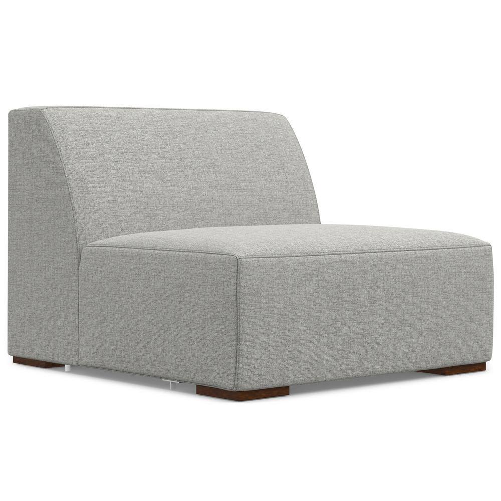 Pale Gray Fabric Lawson Modular Sectional Sofa with Chaise