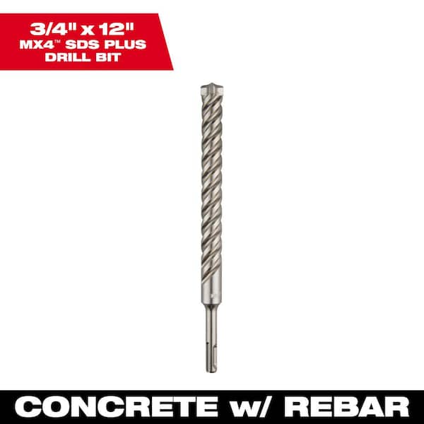 Milwaukee SDS+ 4CT MX4 3/4 in. x 10 in. x 12 in.
