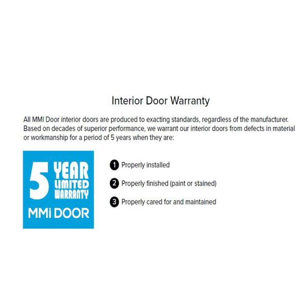 MMI DOOR White Laminate 36 in. x 80 in. Solid Hybrid Core