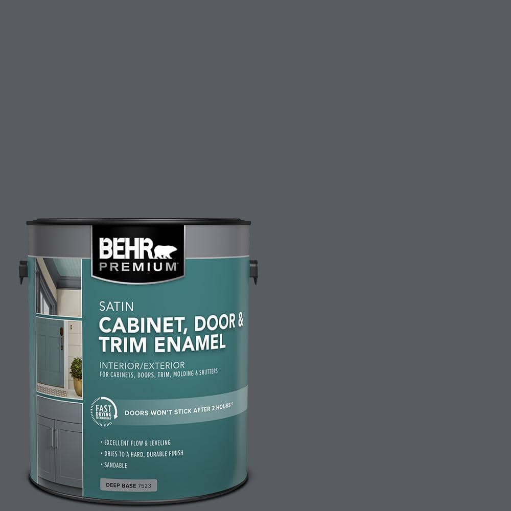 1 gal. #PPU18-02 Pencil Point Satin Enamel Interior/Exterior Cabinet, Door & Trim Paint
