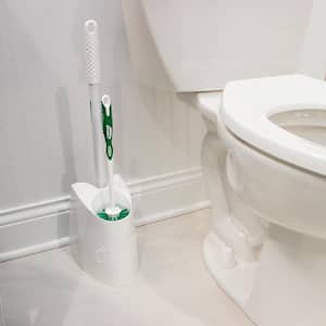 Toilet Brush and Holder with Plunger