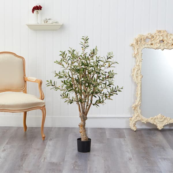 Nearly Natural 3.5 ft. Olive Artificial Tree