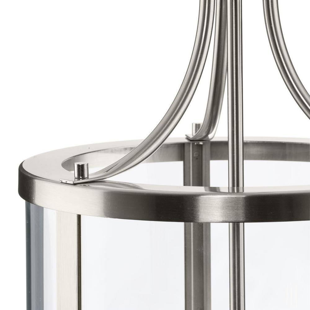 Gilliam Brushed Nickel Glass Foyer Light