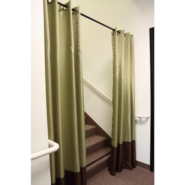 Easy to Install No tools 48" Decor Black 84" Adjustable Tension Curtain Rod 