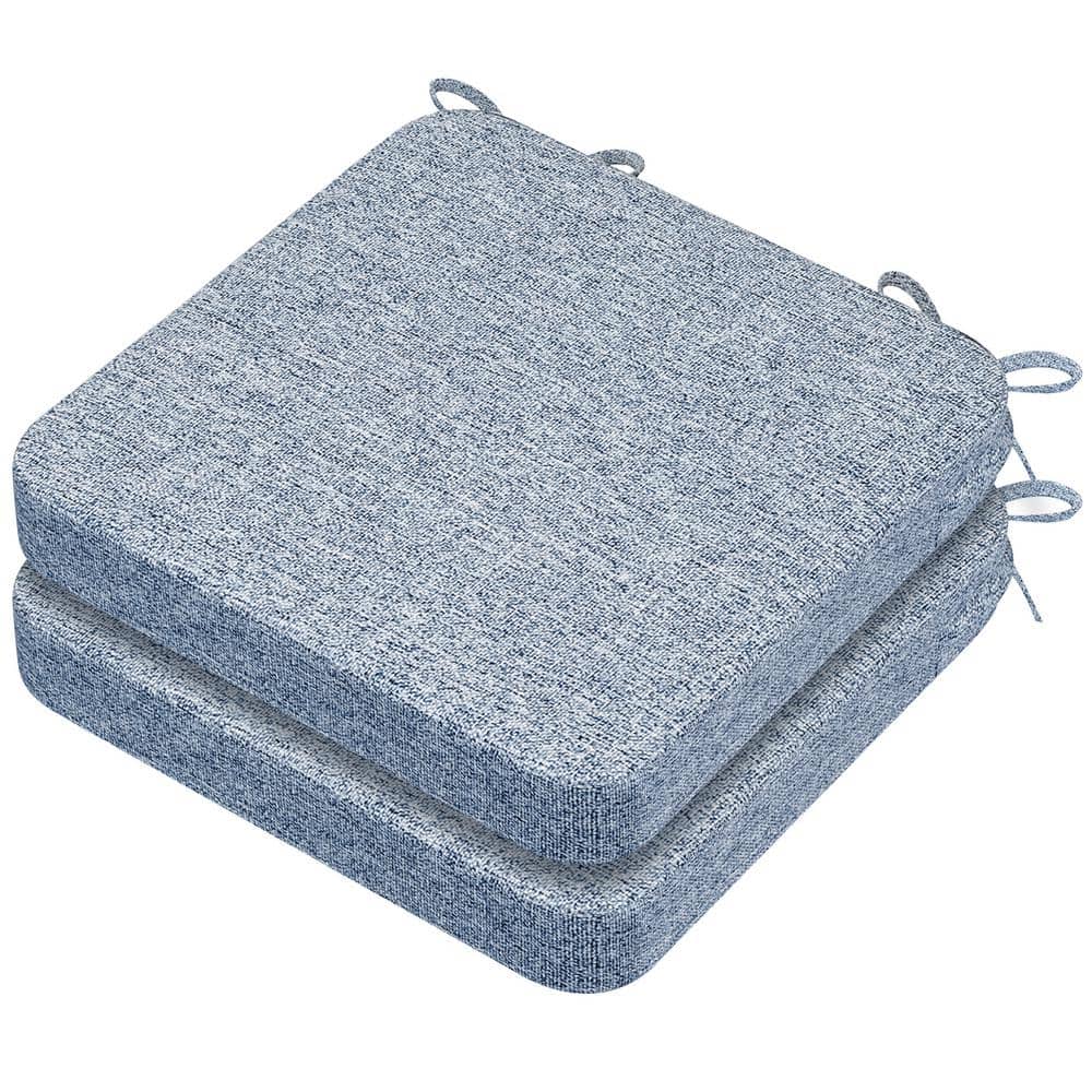 16 x 16 x 2 Square Indoor Chair Cushions with Removable Cover for Ki