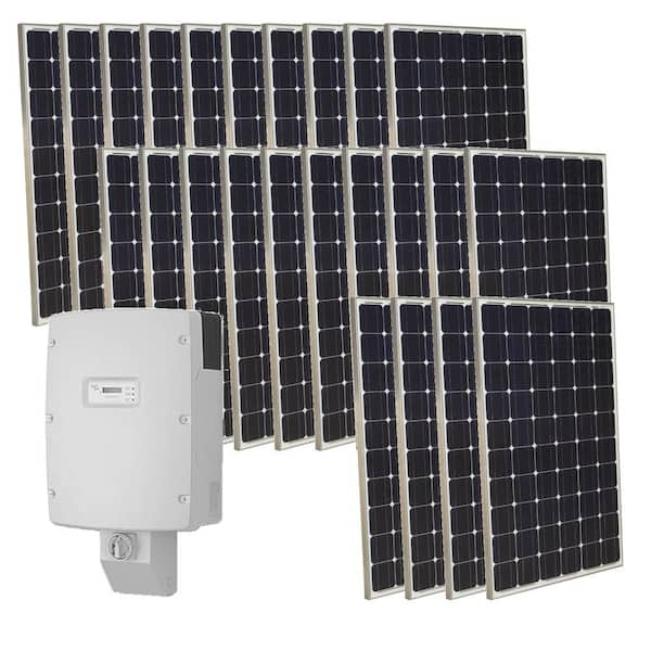 Grape Solar 6,000-Watt Monocrystalline PV Grid-Tied Solar Power Kit-DISCONTINUED