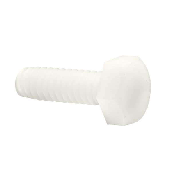 Prime-Line 1/4 in. 20 x 3/4 in. Hex Nylon Head Cap Screws (10-Pack)