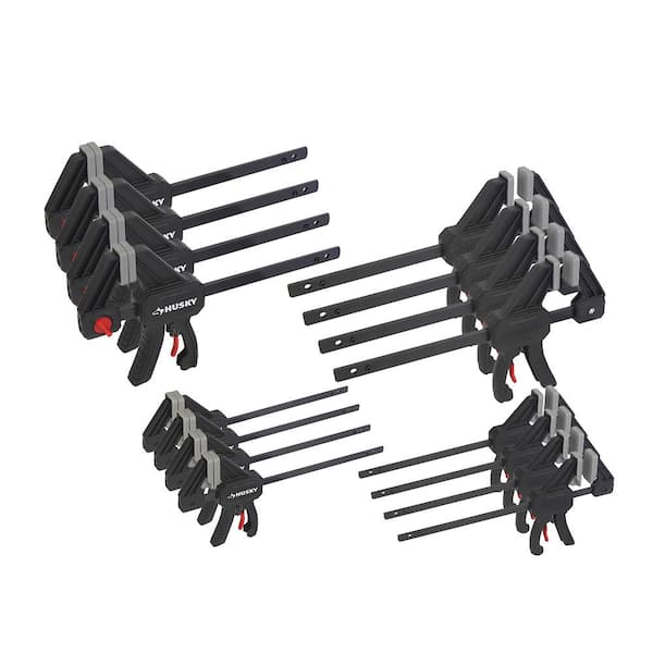 Husky 4-1/2 in. and 6 in. Trigger Clamps Set (16-Piece)